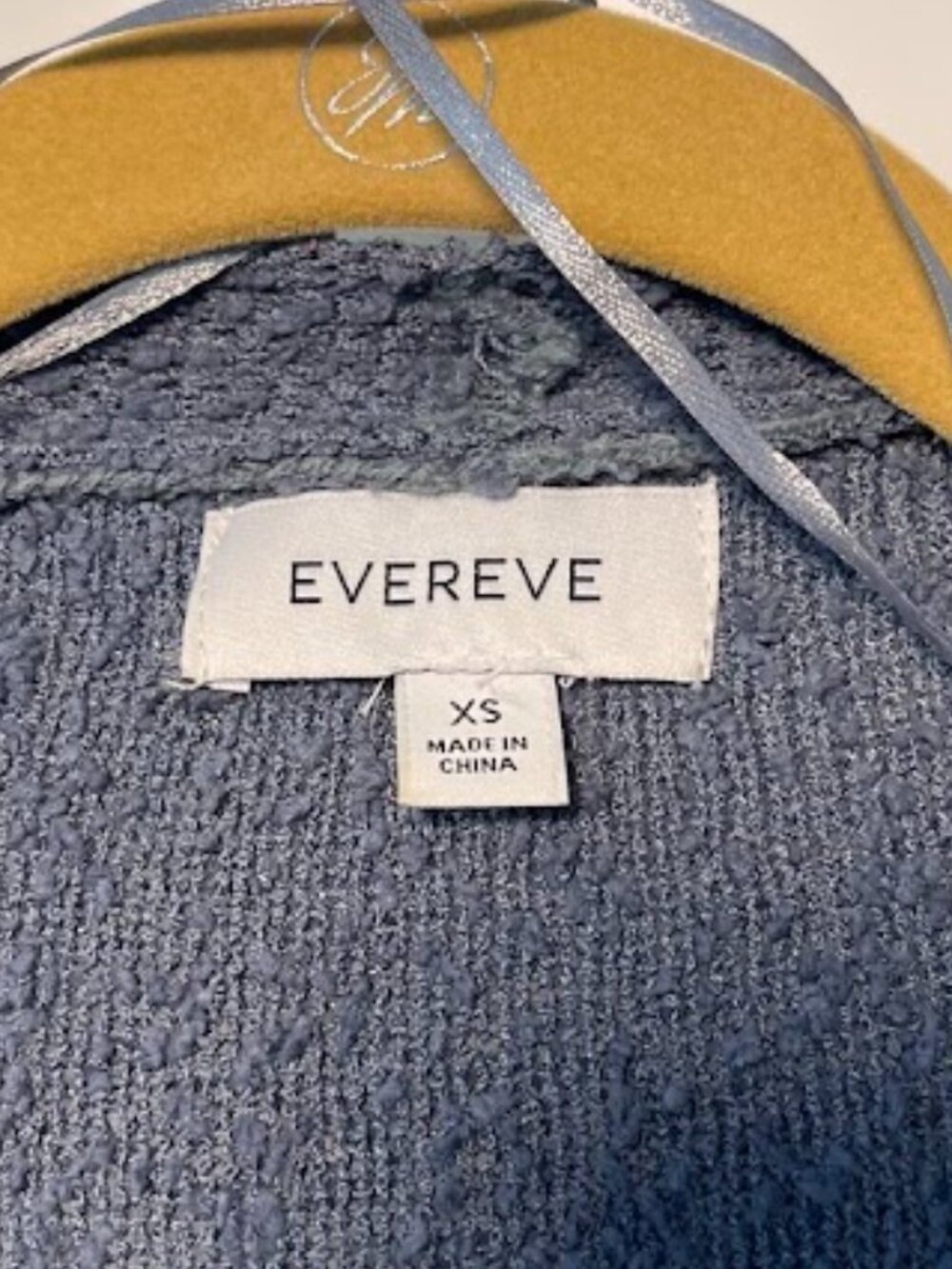 EVEREVE Open Front Knit Cardigan Sweater XS Blue - Picture 4 of 8
